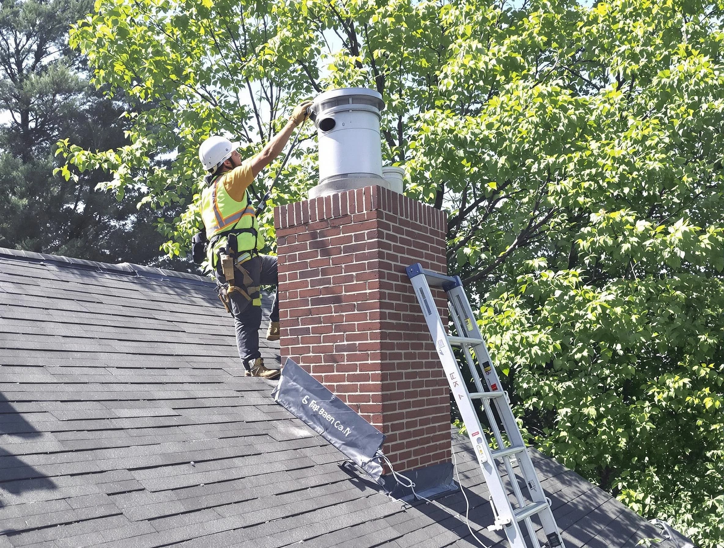 Chimney liner inspection by Dracut Chimney Sweep in Dracut, MA