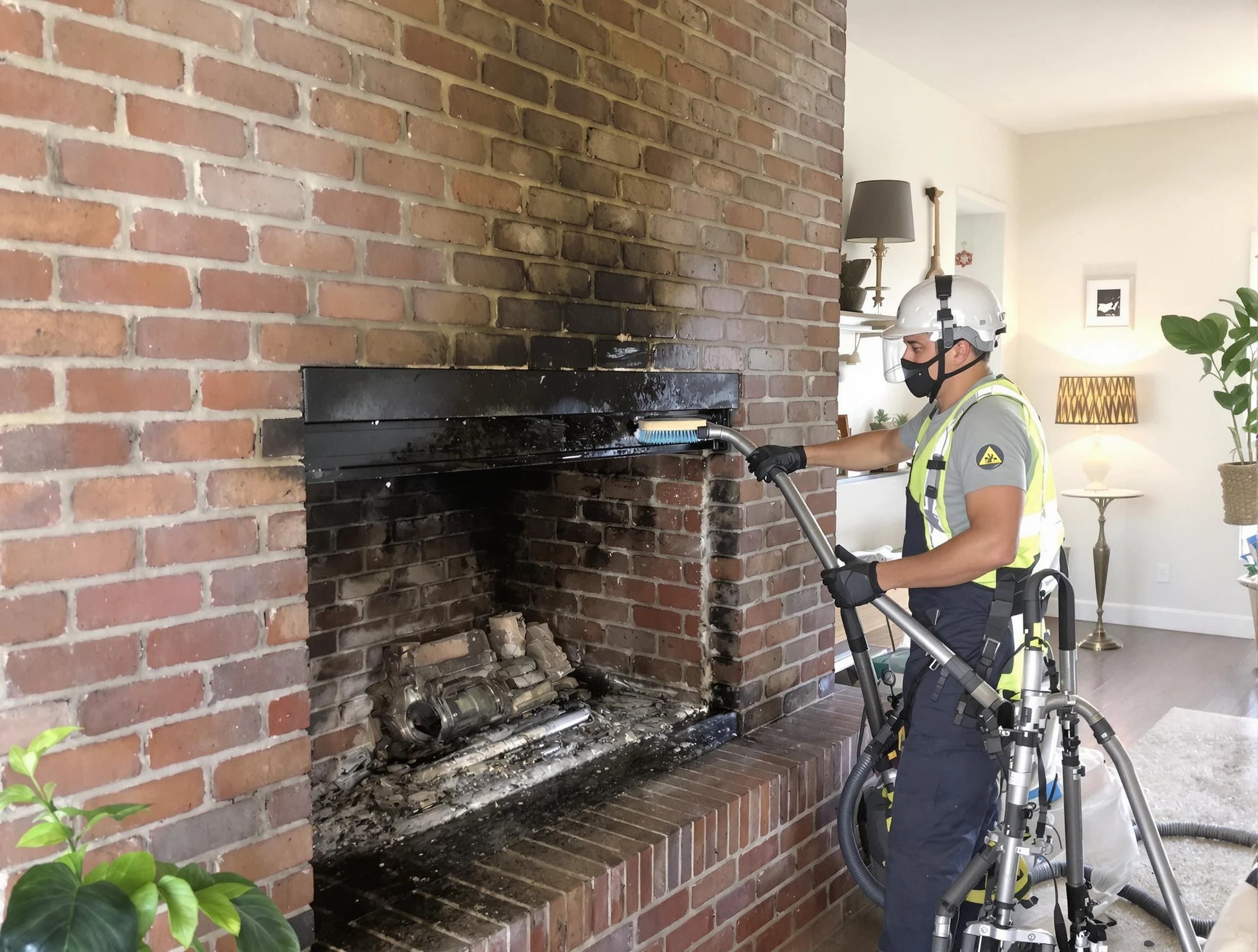 Dracut Chimney Sweep providing fireplace cleaning services in Dracut, MA
