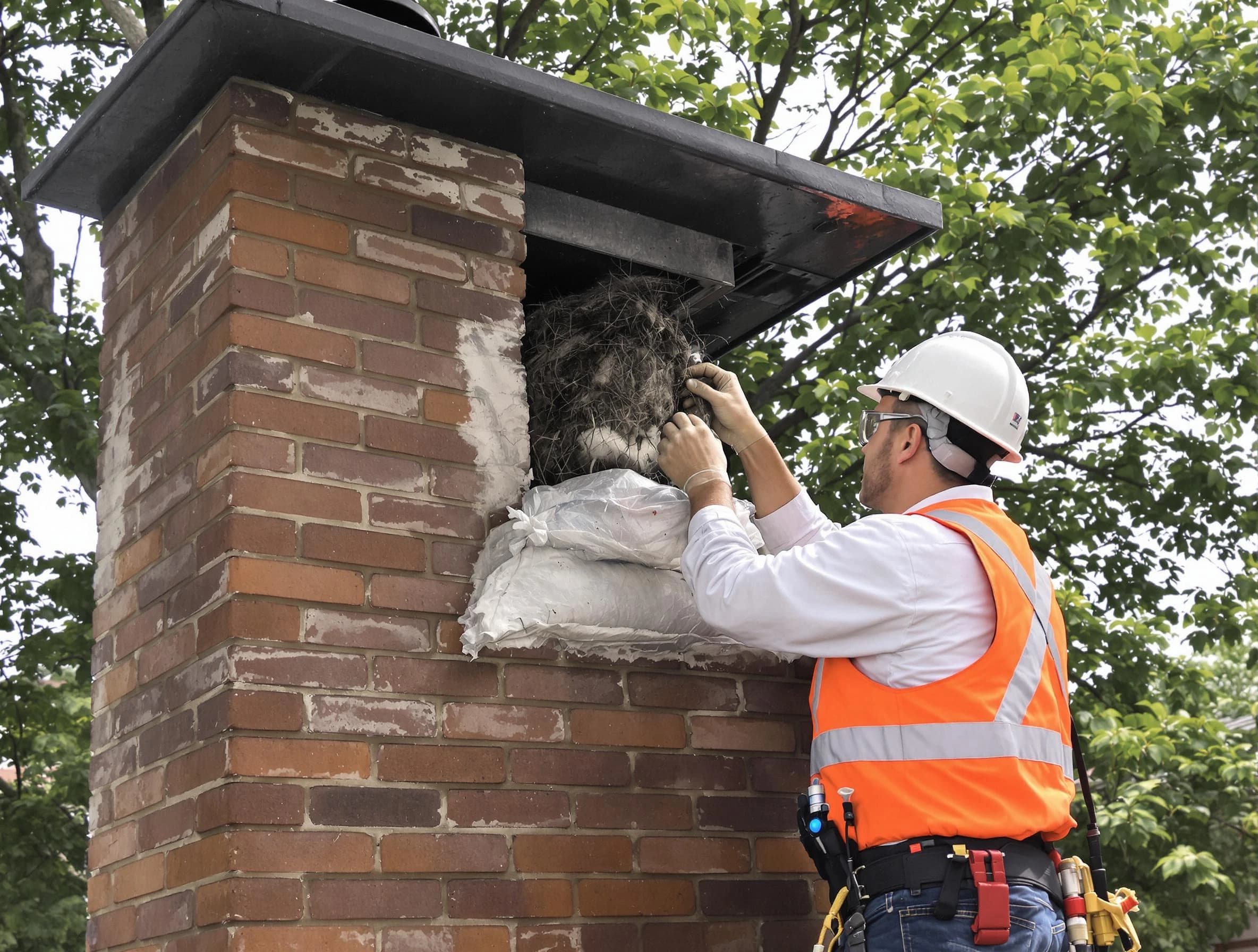 Humane removal of debris and animals by Dracut Chimney Sweep in Dracut, MA