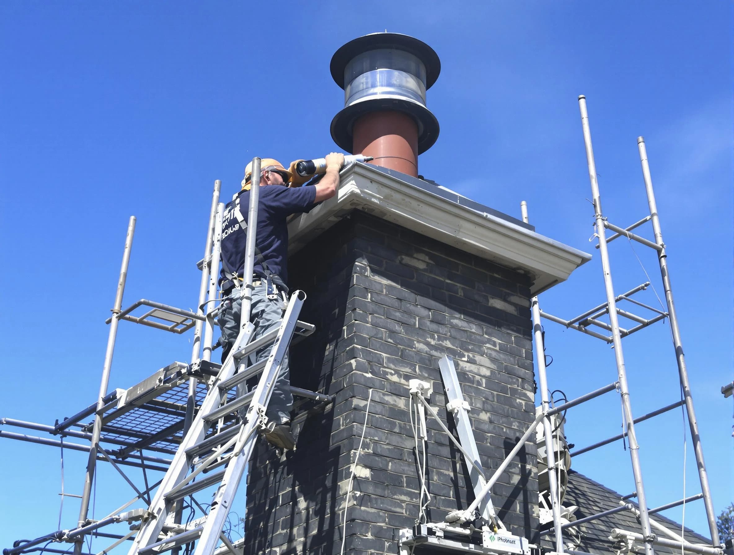 Sturdy chimney crown finished by Dracut Chimney Sweep in Dracut, MA