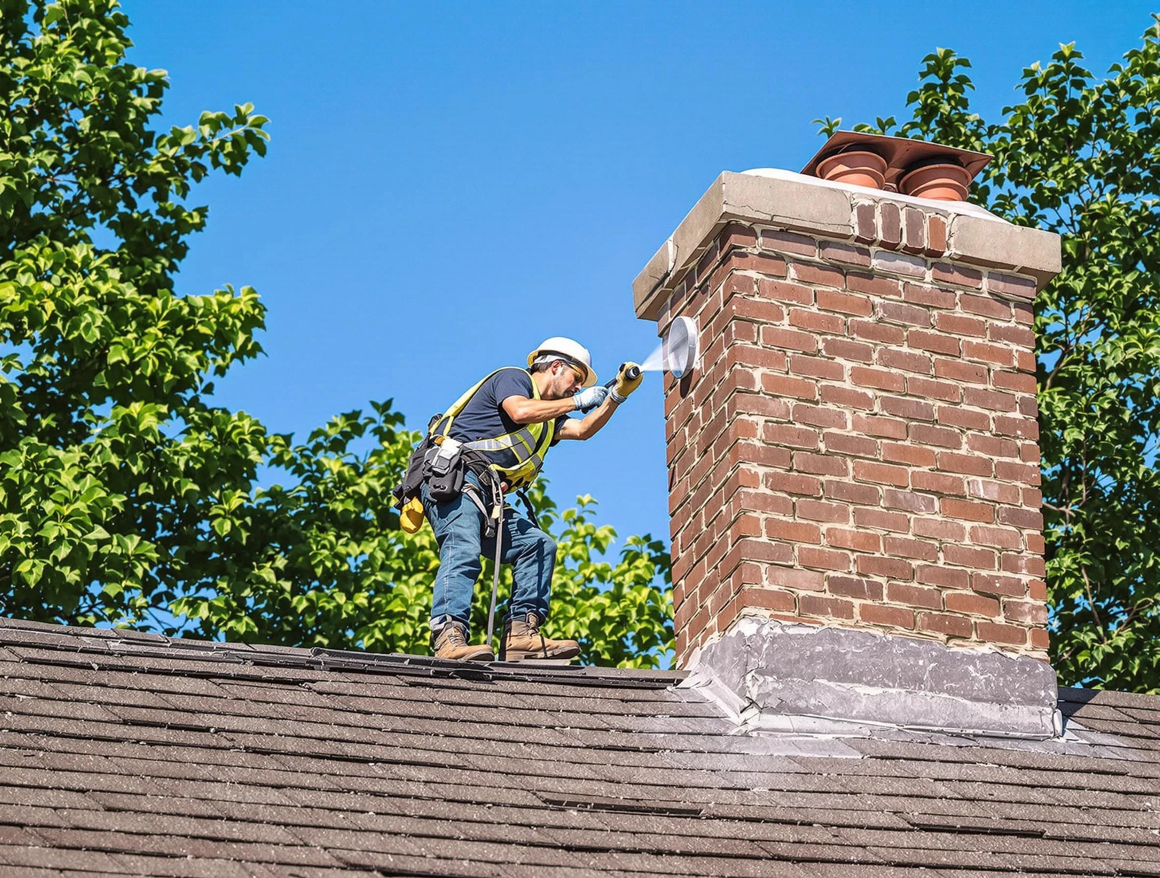 Dracut Chimney Sweep performing an inspection with advanced tools in Dracut, MA