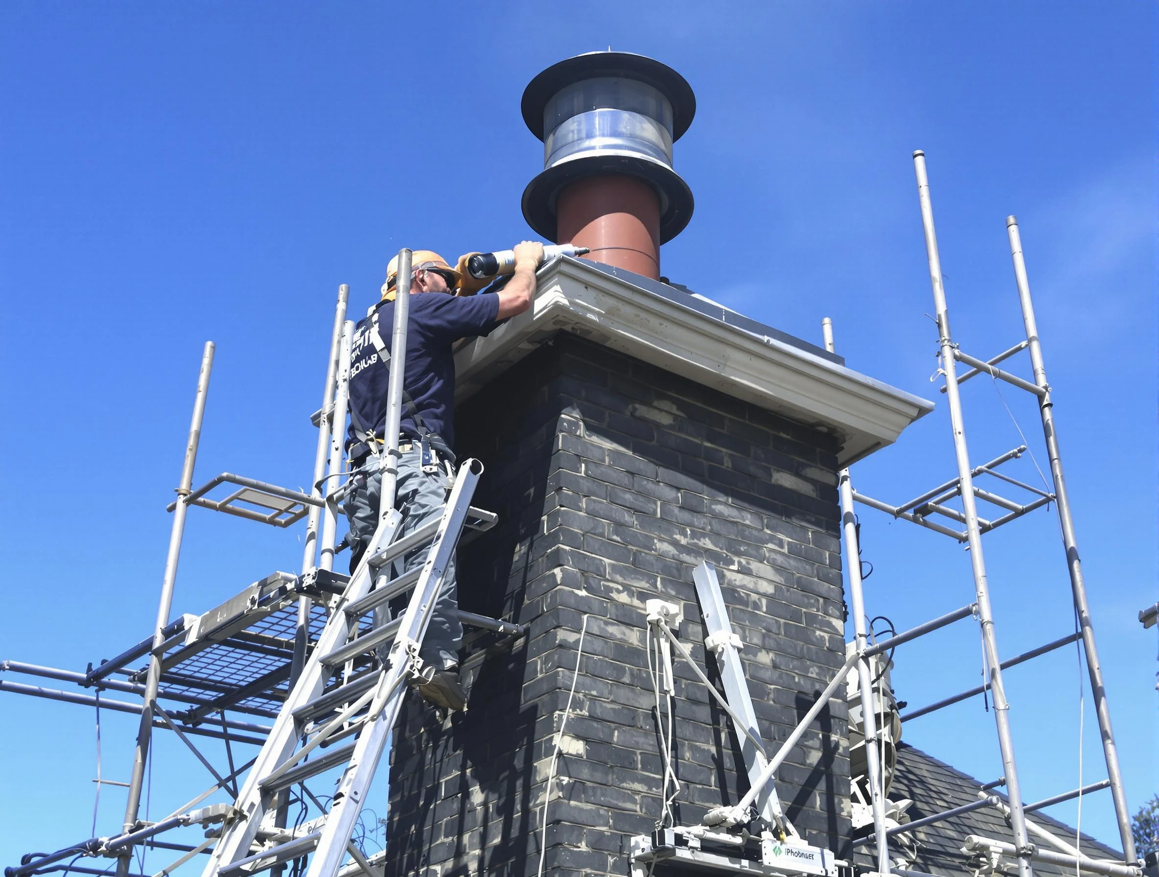 Sturdy chimney crown finished by Dracut Chimney Sweep in Dracut, MA