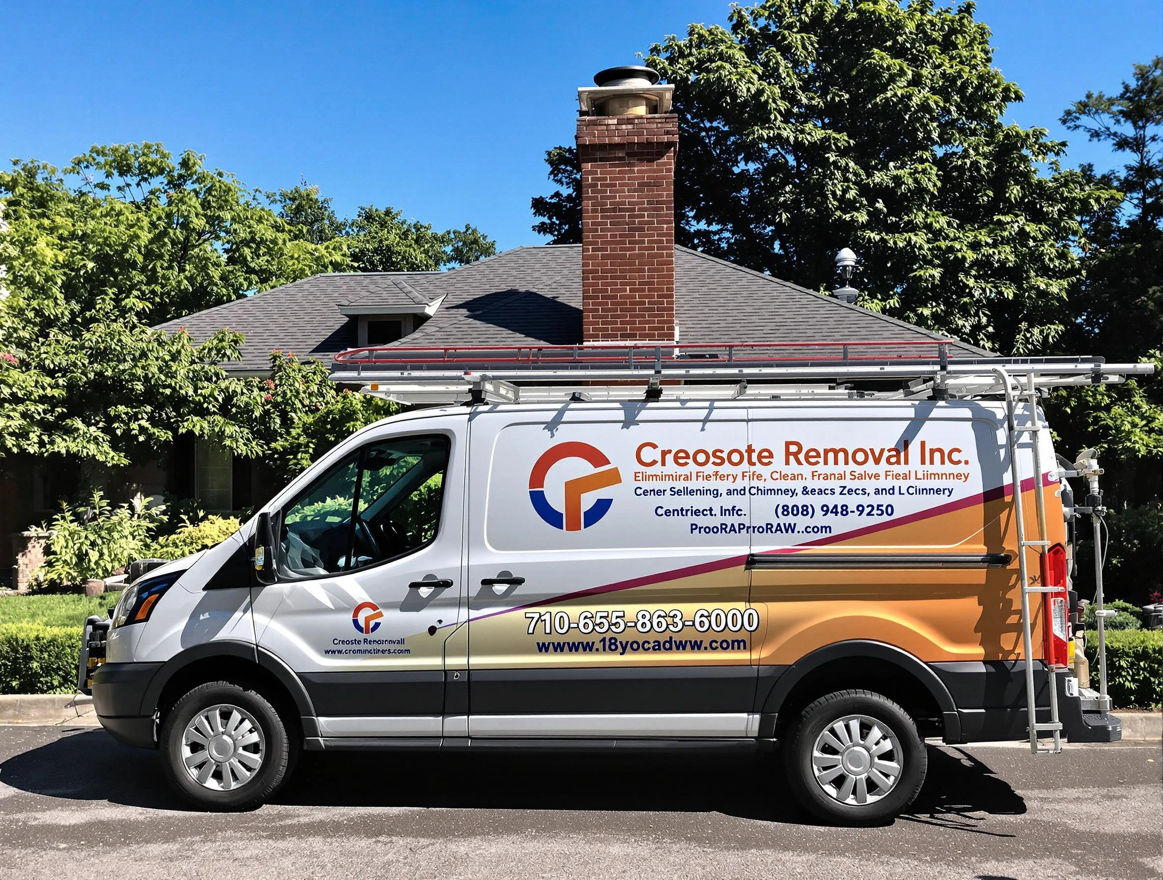 Dracut Chimney Sweep technician removing creosote safely in Dracut, MA